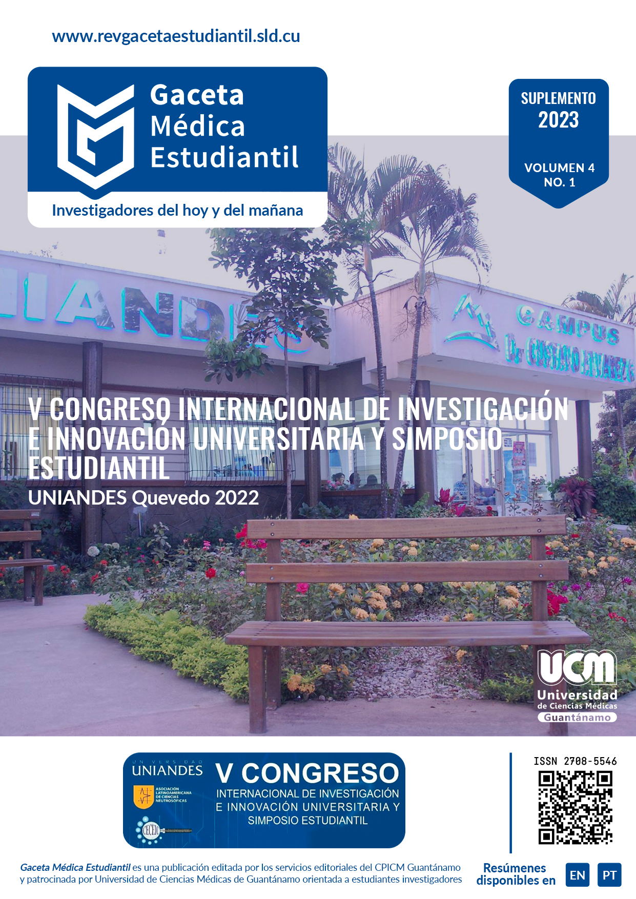 					Ver Vol. 4 Núm. 1s (2023): Suplemento Especial: V Congreso Internacional de Investigación e Innovación Universitaria y Simposio Estudiantil UNIANDES Quevedo 2022
				